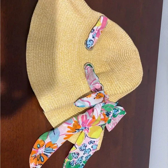 Lilly Pulitzer for Target Yellow Floral Sun Hat - Picture 1 of 4